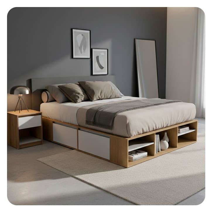 Cama box Aurea gacela muebles