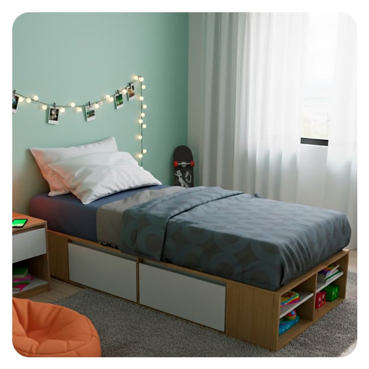 Cama box Nidus gacela muebles
