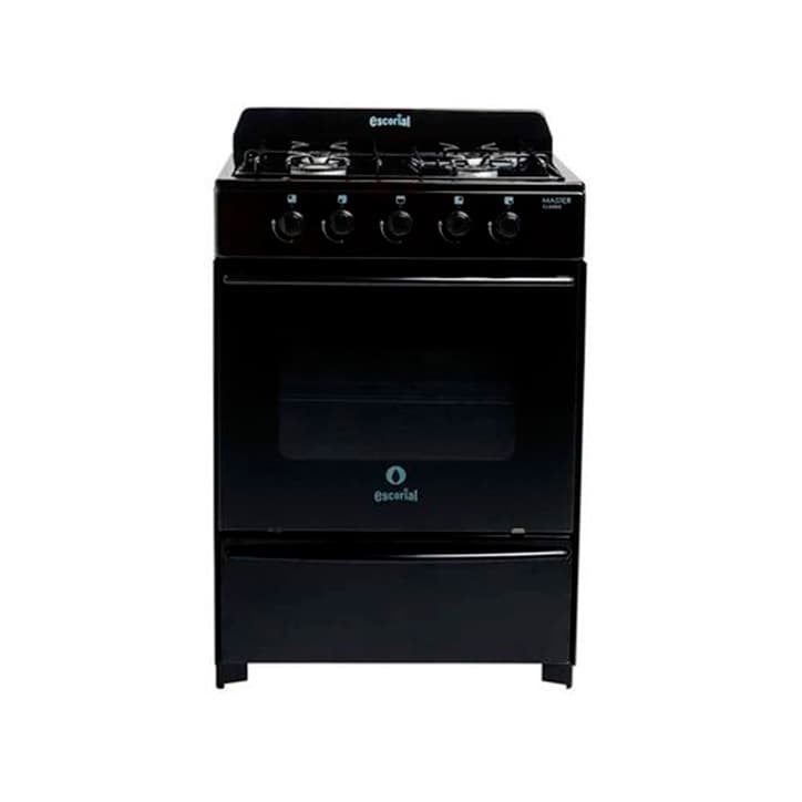 Cocina Escorial Master Classic negra con visor