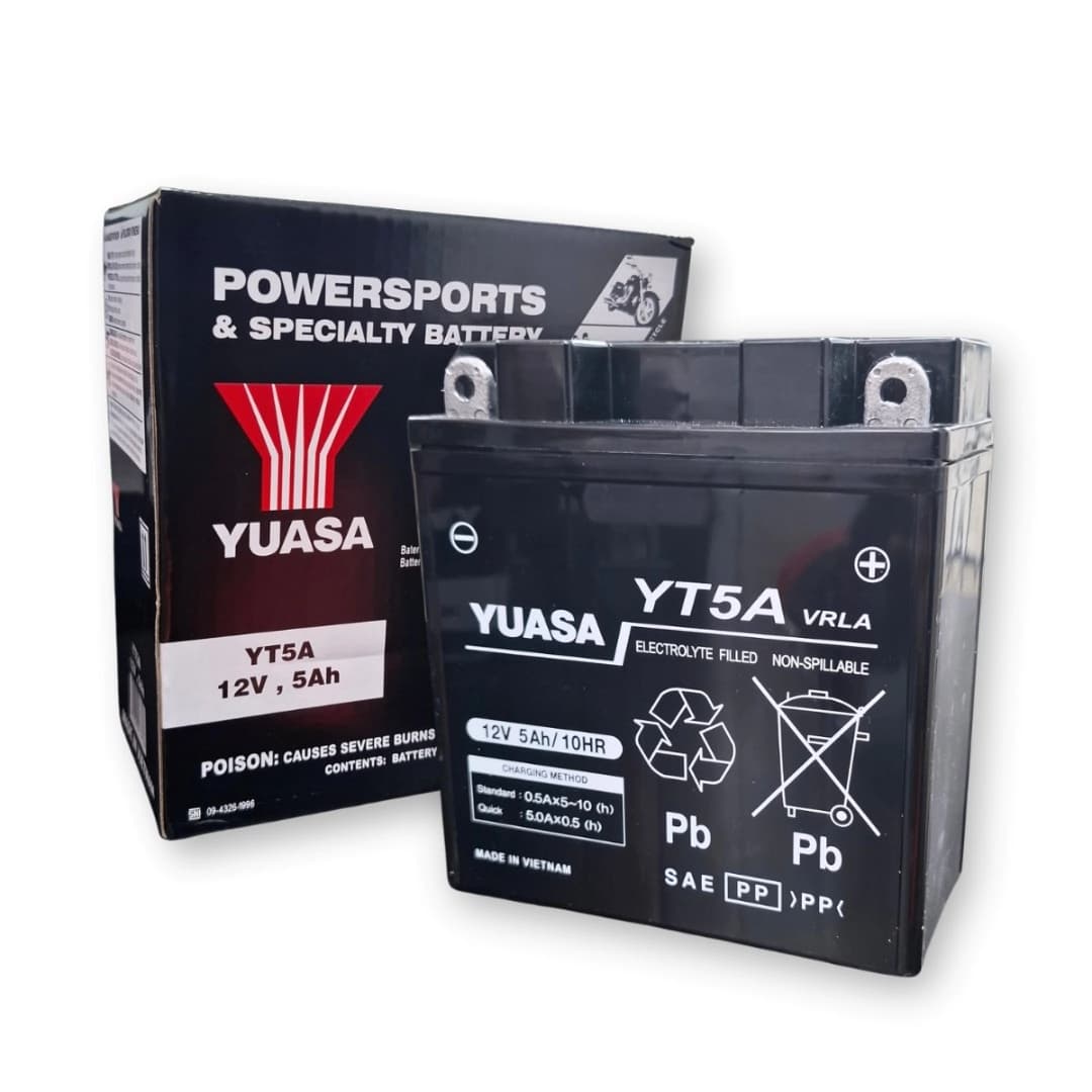 BATERIA YUASA GEL YT5A= YB5 LBS far motopartes
