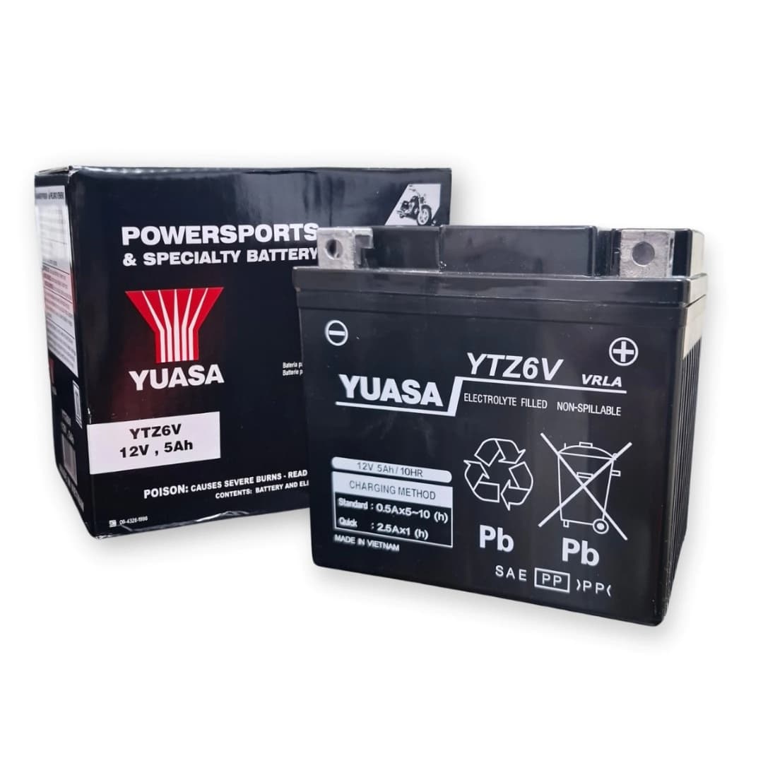 BATERIA YUASA YTZ6V (YTX5LBS) far motopartes