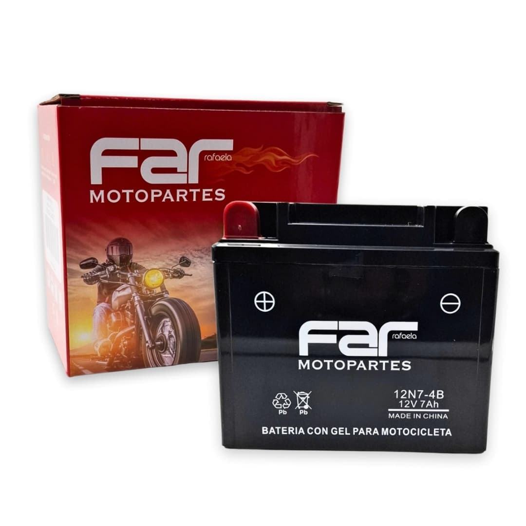 BATERÍA GEL 12N7-4B (Suzuki EN 125/ GN 125) far motopartes