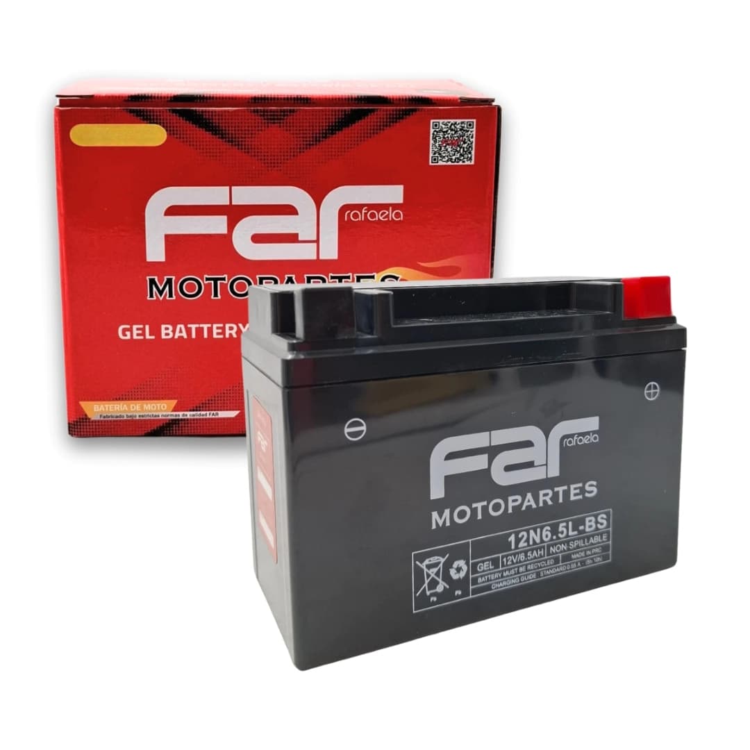 BATERIA GEL 12N6.5L-BS far motopartes