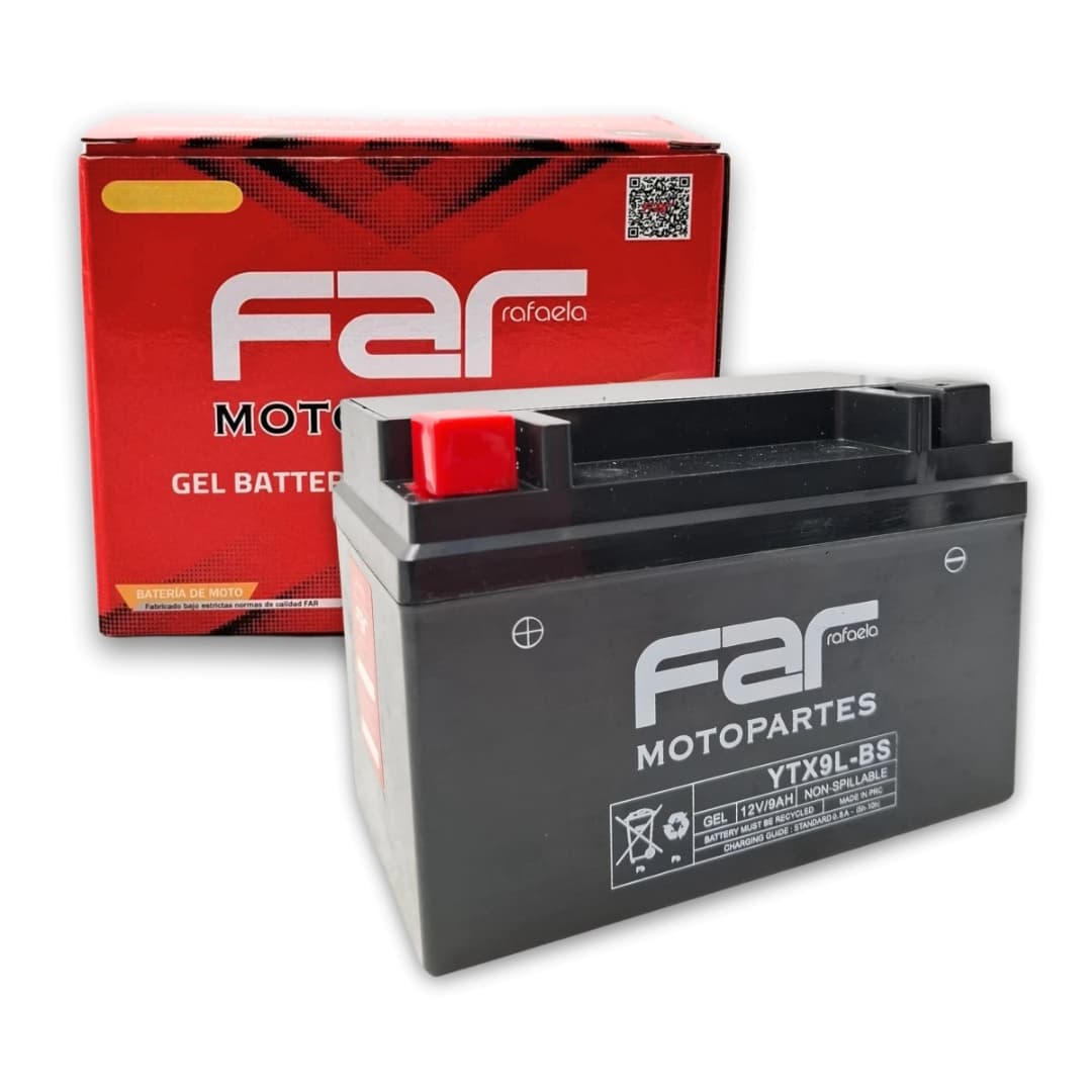 BATERIA GEL YTX9L-BS far motopartes
