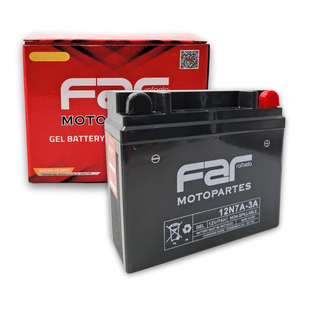 BATERIA GEL 12N7A-3A far motopartes