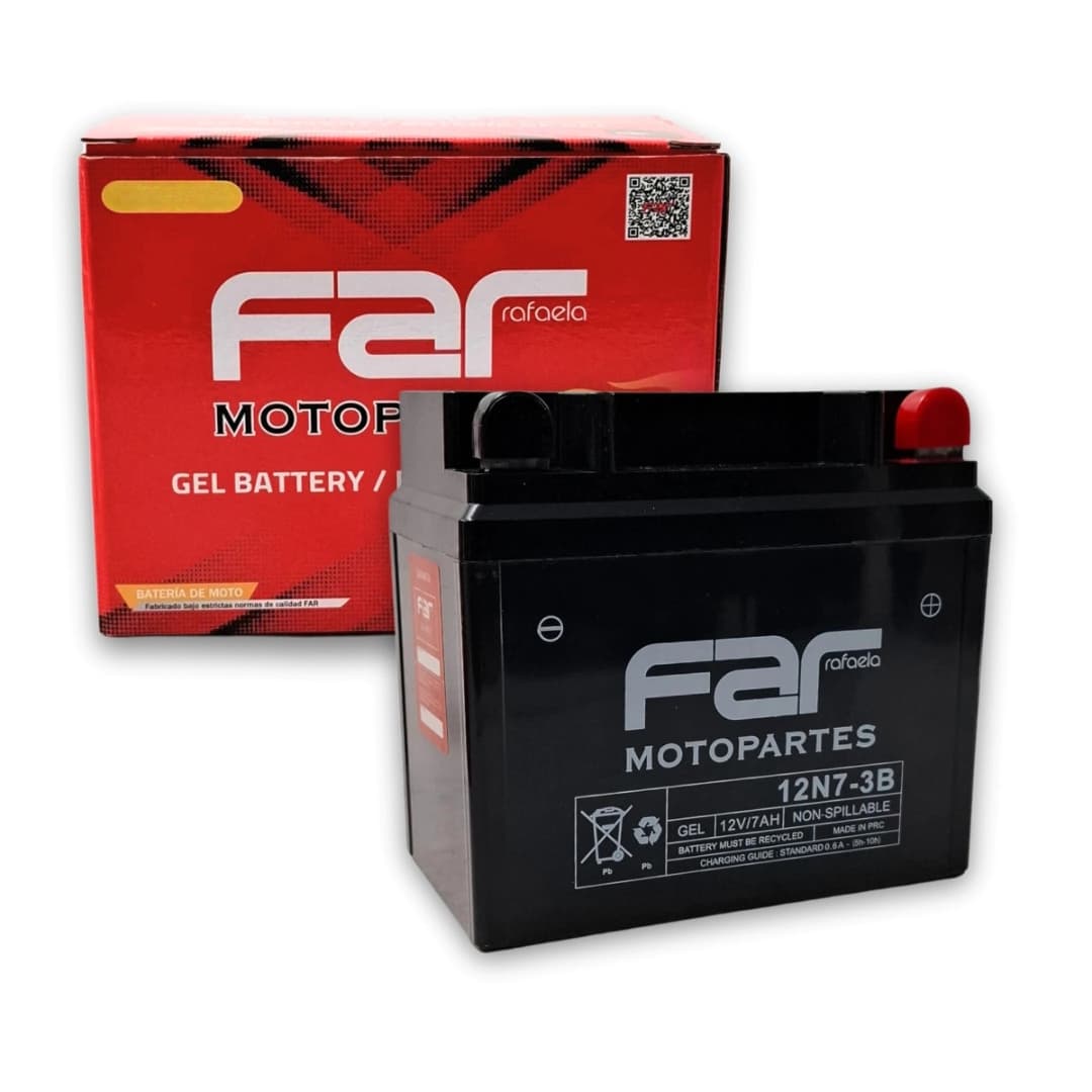 BATERIA GEL 12N7-3B far motopartes