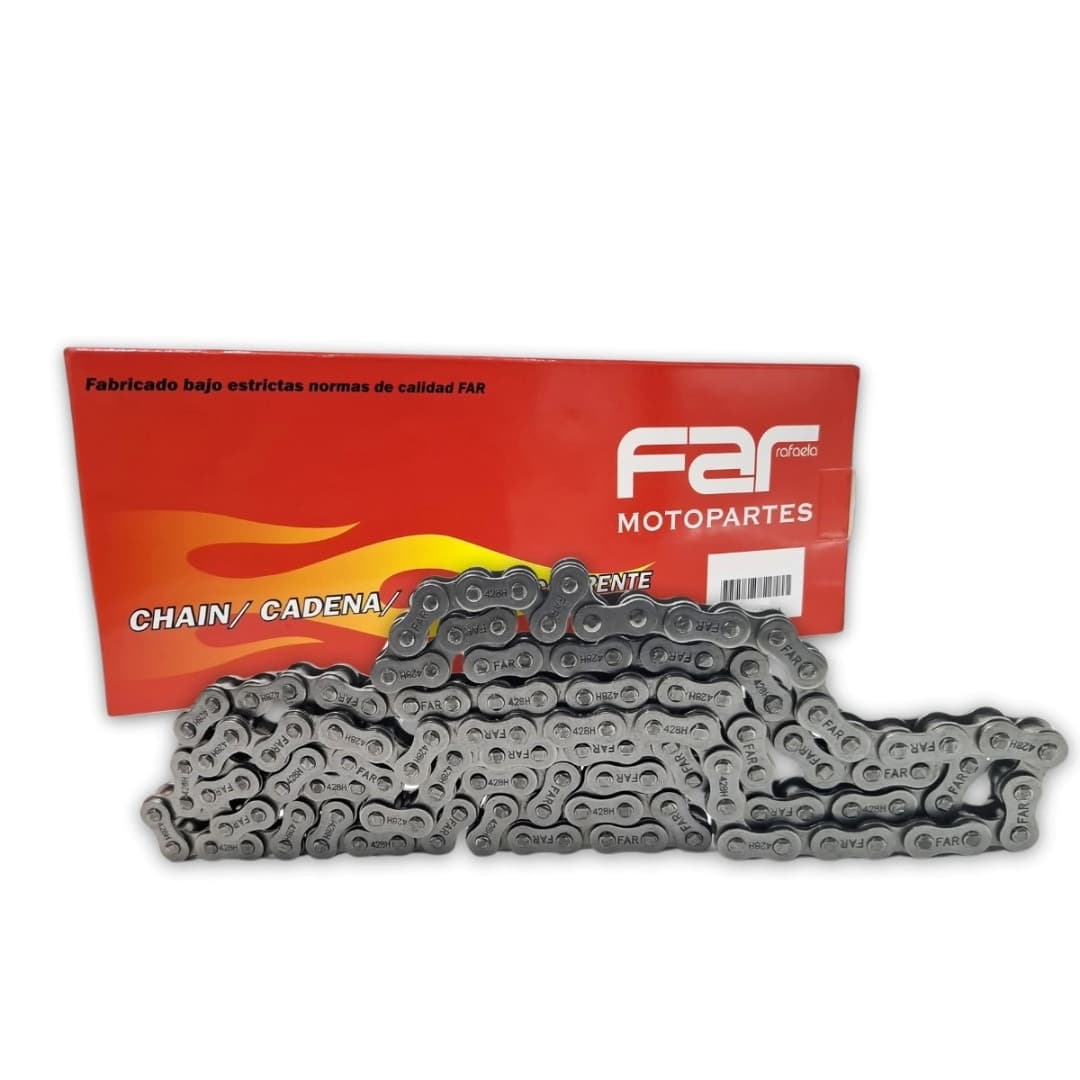 CADENA DE TRANSMISION 428H X 130 FAR far motopartes