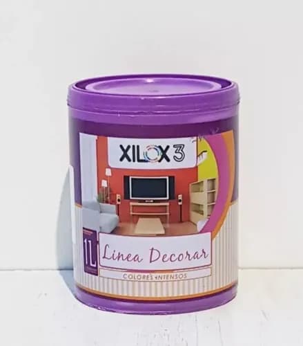 Latex linea decorar acrilico lavable- 4lt amarillo sol Xilox3